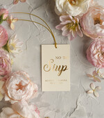 Zawieszki na butelki glamour etykiety na butelki weselne, złote śmieszne teksty, złote zawieszki na alkohol, ślubne zawieszki na wódkę 0