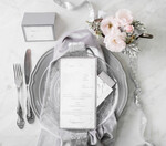 Menu glamour karta dań weselnych menu weselne plan podawania posiłków, złocone i eleganckie dowolna treść8