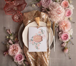 Menu glamour weselne menu karta dań weselnych, złote i eleganckie na klasyczne wesele0