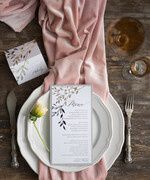 Menu glamour menu weselne na stoły karta dań weselnych, glamour złote litery wasza treść3