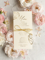 Menu glamour weselne menu karta potraw weselnych, glamour złote litery wasza treść0