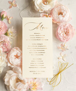 Menu glamour weselne menu karta potraw weselnych, glamour złote litery wasza treść, menu na stół weselny1