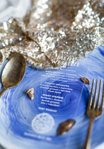 Menu glamour menu weselne lista podawania dań druk na plexi wesele glamour5