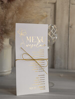 Menu glamour menu weselne plan podawania posiłków na weselu, złote i eleganckie na klasyczne wesele, karta dań weselne menu  glamour złote litery wasza treść6