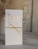 Menu glamour menu weselne plan podawania posiłków na weselu, złote i eleganckie na klasyczne wesele, karta dań weselne menu  glamour złote litery wasza treść8