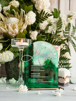 Menu glamour menu deserowe, eleganckie menu weselne, welurowe menu weselne, karty dań na stoły weselne, dekoracja stołów weselnych, dekoracja na stołach weselnych, karta deserów i ciast1