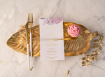 Menu glamour ślubne menu karta potraw weselnych, złote lub srebrne napisy wasza treść0