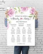 Plany stołów plan stołu plakat  plansza weselna plan stołów weselnych0