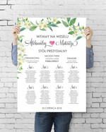 Plany stołów plan stołu plakat  tablica z planem stołów na wesele plan stołów weselnych0