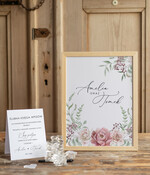 Księgi wpisów gości Rama ksiega gosci na zdjecia z fotobudki, naturalna drewniana rama4