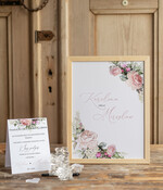 Księgi wpisów gości Rama księga do wpisywania życzeń przez gości weselnych, drewniana rama2