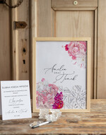 Księgi wpisów gości Rama album na zdjecia i ksiega gosci, ramka z seruszkami do wrzucania3