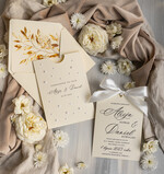 Zestawy Próbkowe próbki zaproszeń serwis próbkowy - zaproszenia na ślub z perełkami 7