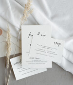 Zestawy Próbkowe próbki zaproszeń próbki zaproszeń ślubnych minimalistyczne zaproszenia ślubne, proste zaproszenia na ślub i wesele, proste zaproszenia slubne1