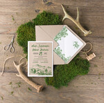 Zaproszenia ślubne Rustykalne i Natura personalizowane zaproszenia ślubne, w stlu rustykalnym inspirowane naturą2