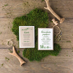 Zaproszenia ślubne Rustykalne i Natura personalizowane zaproszenia ślubne, w stlu rustykalnym inspirowane naturą3