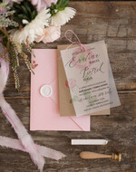 Zaproszenia ślubne Rustykalne i Natura nowoczesne zaproszenia na ślub, rustykalne ekologiczne na letni ślub3