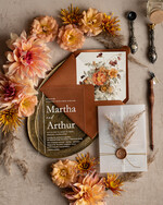 Zaproszenia ślubne Rustykalne i Natura Zaproszenia ślubne z trawą pampasową, suszone kwiaty do zaproszeń ślubnych, zaproszenia na ślub z pleksy, rustykalne zaproszenia na ślub3