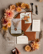 Zaproszenia ślubne Rustykalne i Natura Zaproszenia ślubne z trawą pampasową, suszone kwiaty do zaproszeń ślubnych, zaproszenia na ślub z pleksy, rustykalne zaproszenia na ślub8