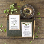 Zaproszenia ślubne Rustykalne i Natura Rustykalne zaproszenia ślubne Oliwki Minimalistyczne Zaproszenia na Ślub Gałązka Oliwna Zaproszenie na ślub Rustykalny, zaproszenia na ślub w stylu tooskanii3
