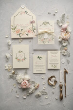 Zaproszenia ślubne Rustykalne i Natura minimalistyczne Zaproszenia ślubne rustykalne Boho kwiaty Zaproszenia na Ślub  1