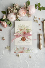 Zaproszenia ślubne Rustykalne i Natura rustykalne zaproszenia ślubne kwiatowe zaproszenie na ślub boho   2