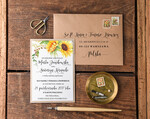 Zaproszenia ślubne Rustykalne i Natura nietuzinkowe zaproszenia ślubne eko w rustykalnym stylu1
