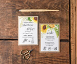 Zaproszenia ślubne Rustykalne i Natura nietuzinkowe zaproszenia ślubne eko w rustykalnym stylu3