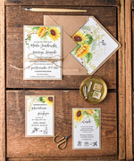 Zaproszenia ślubne Rustykalne i Natura nietuzinkowe zaproszenia ślubne eko w rustykalnym stylu0