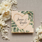 Zaproszenia ślubne Rustykalne i Natura drewniane rustykalne zaproszenia ślubne boho zaproszenie na ślub  z eukaliptusem 1