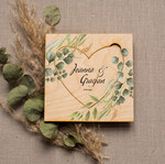 Zaproszenia ślubne Rustykalne i Natura drewniane ręcznie robione zaproszenia ślubne w rustykalnym stylu6