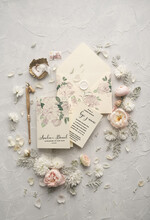 Zaproszenia ślubne Rustykalne i Natura Rustykalne Zaproszenia slubne Jasne eleganckie zaproszenia na slub boho kwiaty2