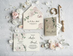 Zaproszenia ślubne Rustykalne i Natura Rustykalne Zaproszenia slubne Jasne eleganckie zaproszenia na slub boho kwiaty3