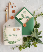 Zaproszenia ślubne Rustykalne i Natura zielone zaproszenia ślubne rustykalne zaproszenia na ślub geometryczne 2