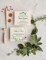 Zaproszenia ślubne Rustykalne i Natura zielone zaproszenia ślubne rustykalne zaproszenia na ślub geometryczne 4