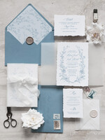 Zaproszenia ślubne Rustykalne i Natura rustykalne zaproszenia ślubne, zaproszenia ślubne z wydzieranymi brzegami, zaproszenia na ślub z jedwabną wstążką, zaproszenia ślubne zamknięte w kalce 0