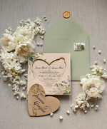 Zaproszenia ślubne Rustykalne i Natura rustykalne zaproszenia ślubne eko z drewna 1