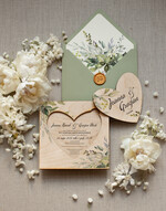 Zaproszenia ślubne Rustykalne i Natura rustykalne zaproszenia ślubne eko z drewna 0