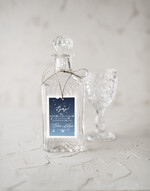 Zawieszki na butelki rustykalne ślubne zawieszki na alkohole, rustykalne śmieszne treści0