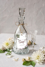 Zawieszki na butelki rustykalne etykieta na wódkę weselną rustyklane dużo treści do wyboru zawieszka na nalewkę weselną 0