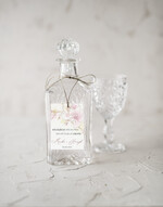 Zawieszki na butelki rustykalne etykieta na wódkę weselną, idealne na wesele w stodole0