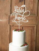 Figurki na tort / cake topper statuetki drewniane dekoracje tortu   1