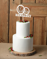 Figurki na tort / cake topper statuetki drewniane dekoracje tortu   1