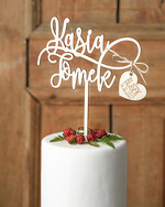 Figurki na tort / cake topper statuetki drewniane figurki na tort weselny   1
