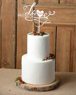 Figurki na tort / cake topper statuetki drewniane dekoracje tortu   1