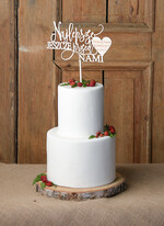 Figurki na tort / cake topper statuetki drewniane statuetki na tort weselny   2