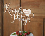 Figurki na tort / cake topper statuetki drewniane statuetki na tort weselny   0
