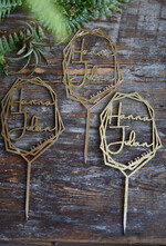 Figurki na tort / cake topper statuetki Brokatowe figurki na tort weselny   4