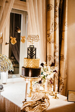 Figurki na tort / cake topper statuetki złote napisy na tort ślubny   2