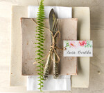 Winietki Boho/etno/pióra winietki ślubne wizytówki dla gości weselnych0